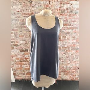 Grey Sheer Racerback Tank